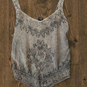 Boho embroidered cami top